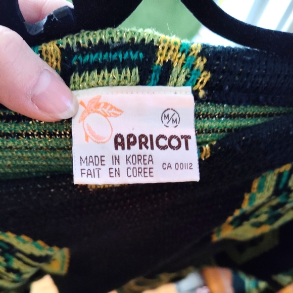 SOLD-Vintage 60s Aztec patterned sweater - Sz M - Picture 5 of 9